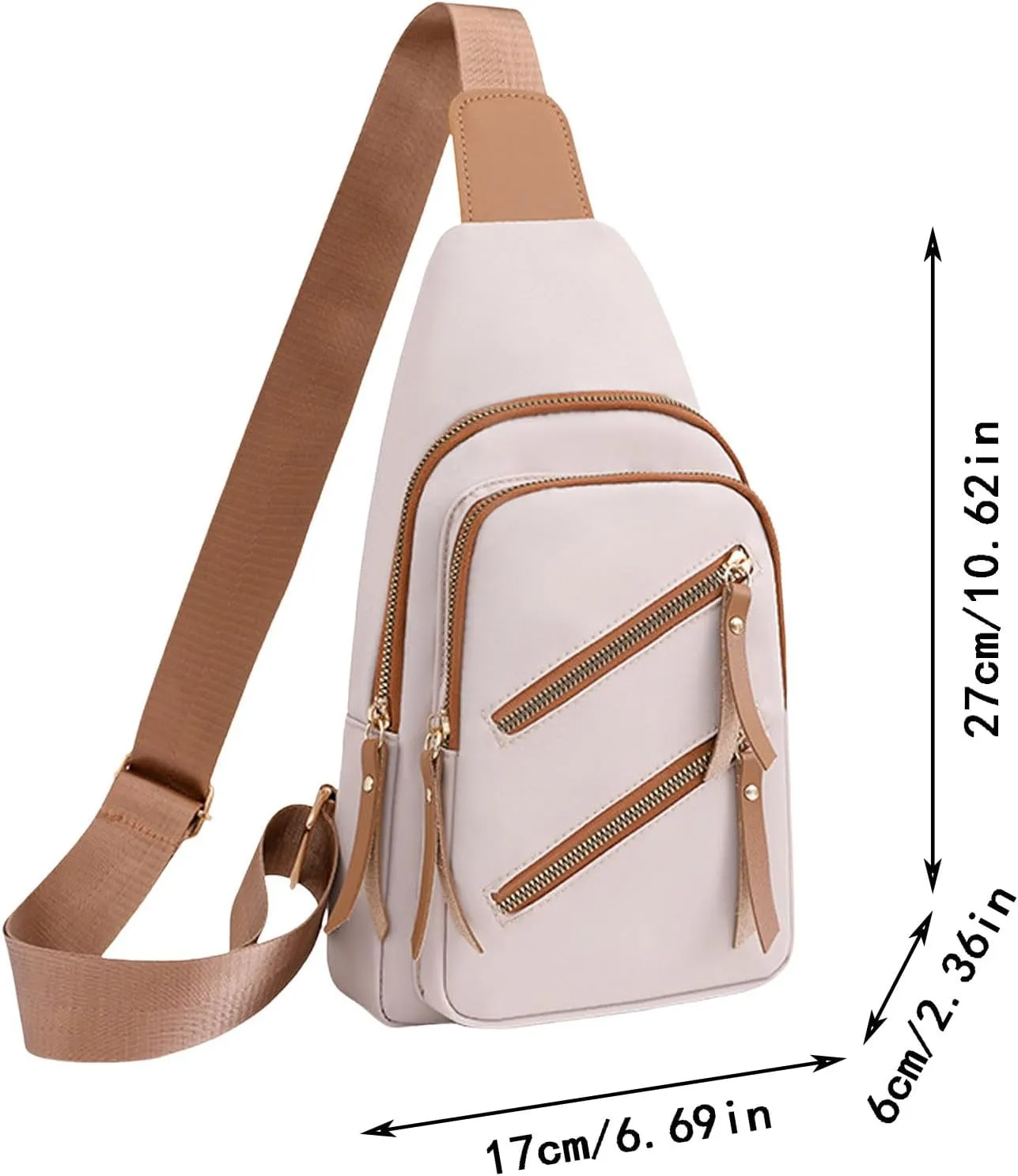 Crossbody Small Sling Backpack for Women Men Convertible Shoulder Bags with Wristlet for Work Water Proof Bag