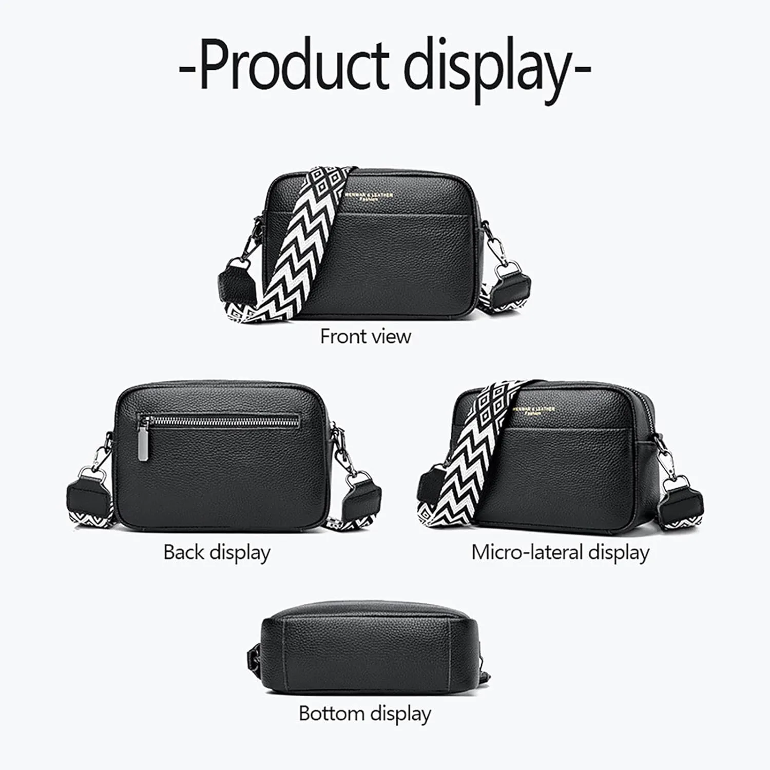 Crossbody Waterproof Trendy Bag for Men Women Cross Body Shoulder Bags with Keyholder 2025 Large Handbags(White)