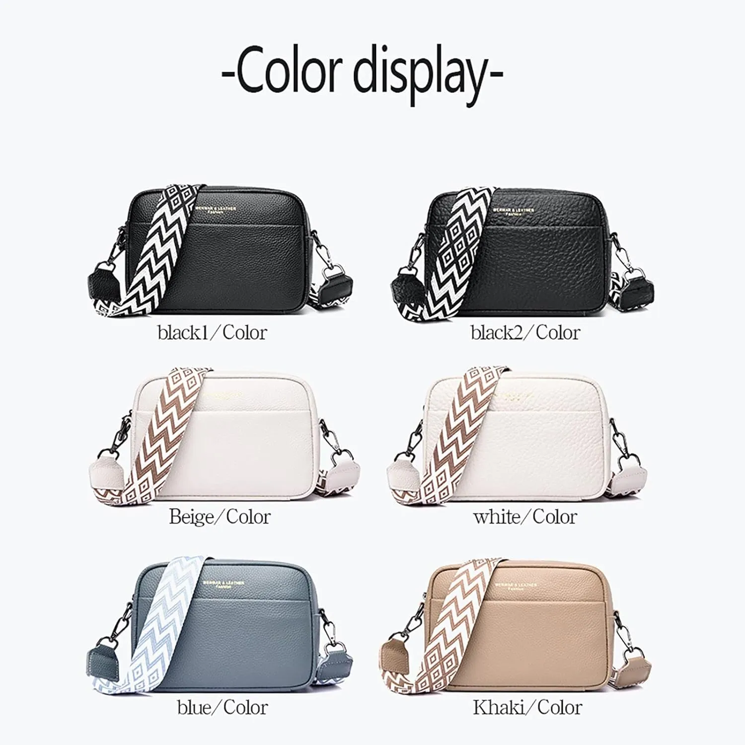 Crossbody Waterproof Trendy Bag for Men Women Cross Body Shoulder Bags with Keyholder 2025 Large Handbags(White)