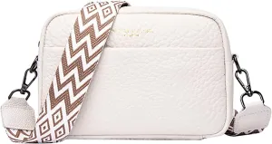 Crossbody Waterproof Trendy Bag for Men Women Cross Body Shoulder Bags with Keyholder 2025 Large Handbags(White)