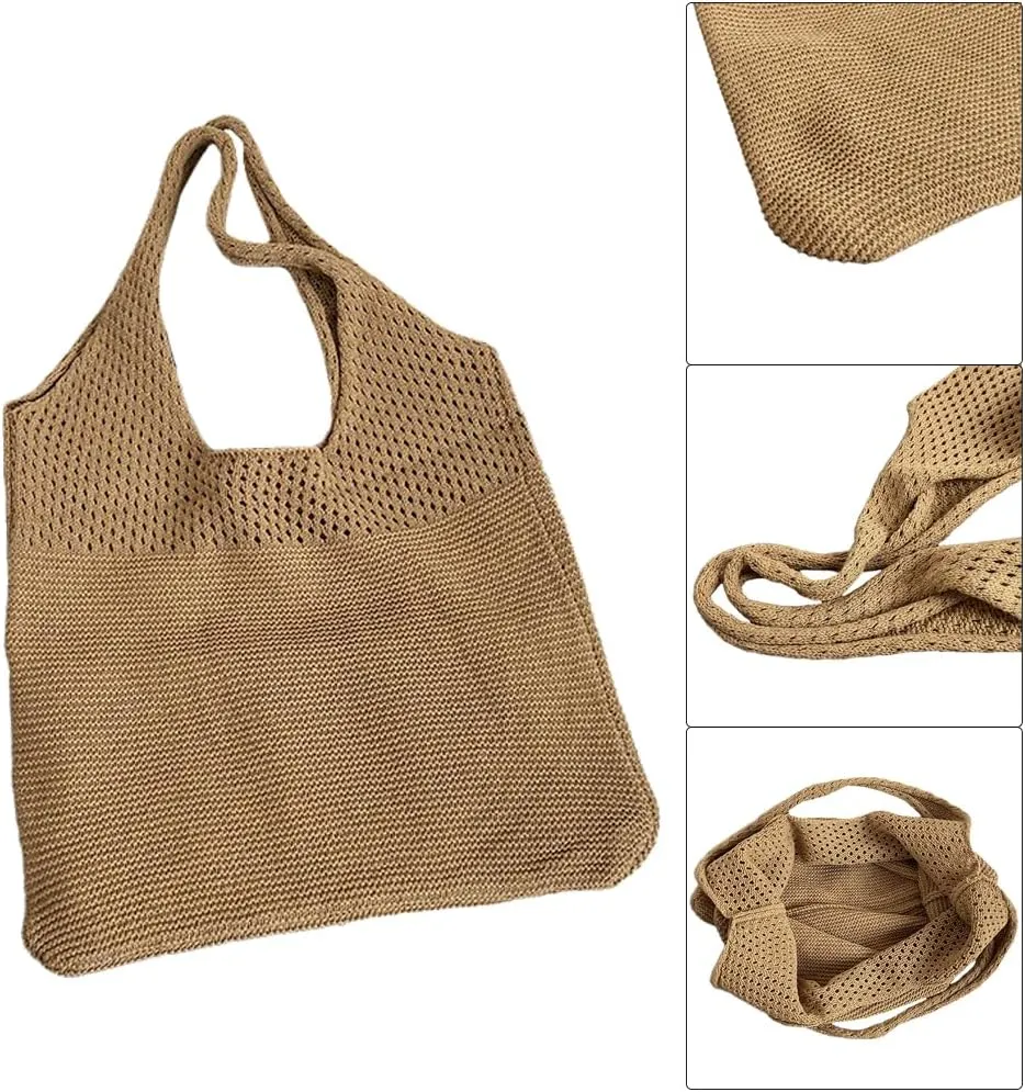 Custom Embroidery Knitted Bag with Your Text/Name,Personalized Women Woven Tote Bag,Handbag for Travel,Vacation