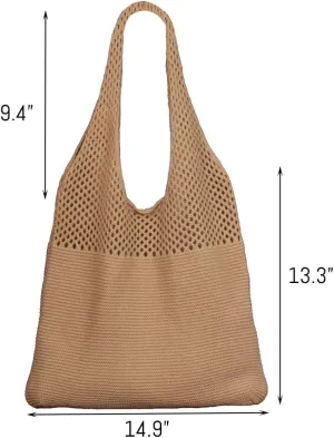 Custom Embroidery Knitted Bag with Your Text/Name,Personalized Women Woven Tote Bag,Handbag for Travel,Vacation