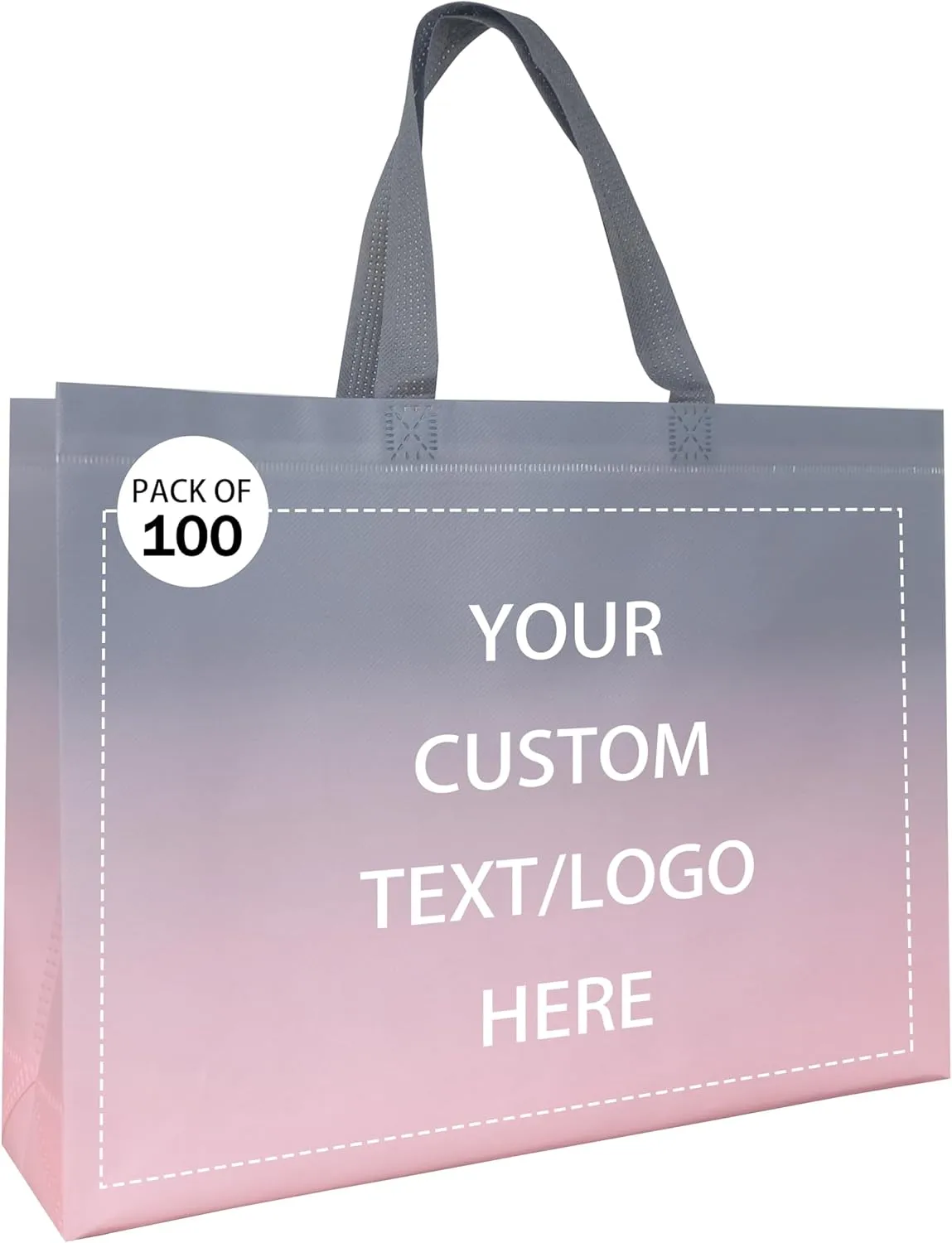 Custom Tote Bags，Personalized Non-Woven bag - Reusable Grocery Bags, Shopping Bags, Promotional Item, Logo,Recyclable