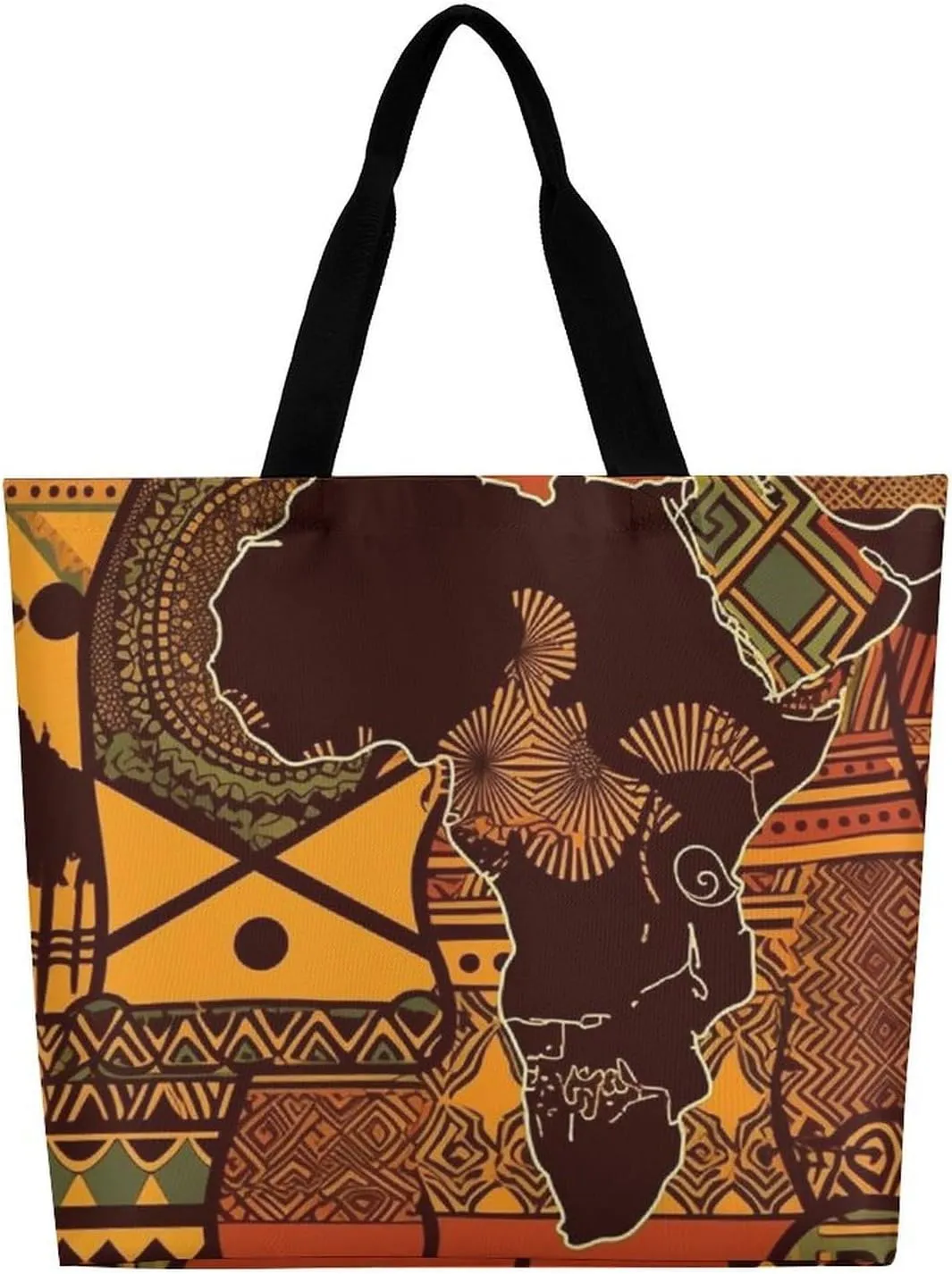 Cute Elephant_80395810 Tote Bags, Reusable Grocery Bags, Large Shopping Bag, Shoulder Bag for Women
