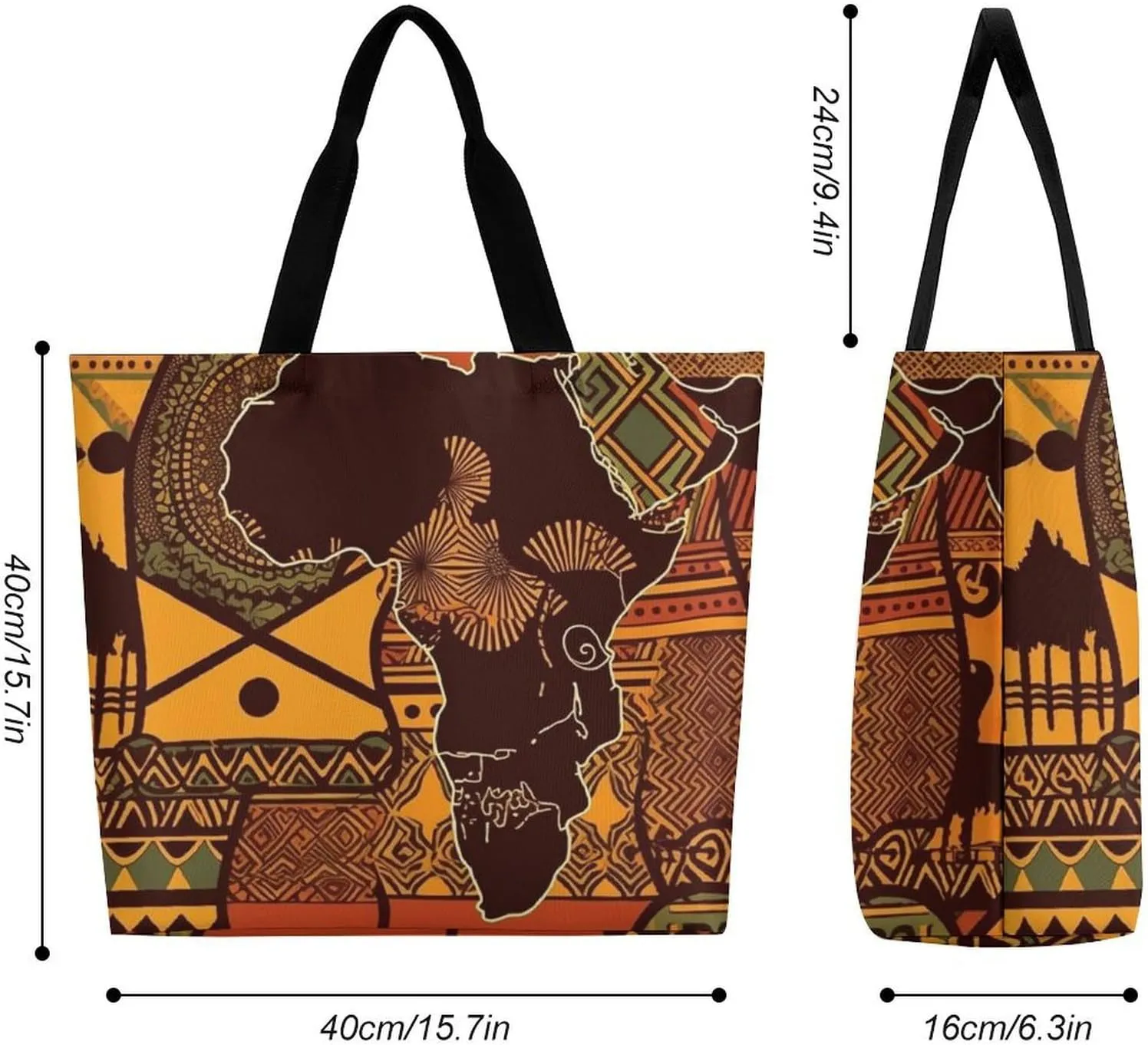 Cute Elephant_80395810 Tote Bags, Reusable Grocery Bags, Large Shopping Bag, Shoulder Bag for Women