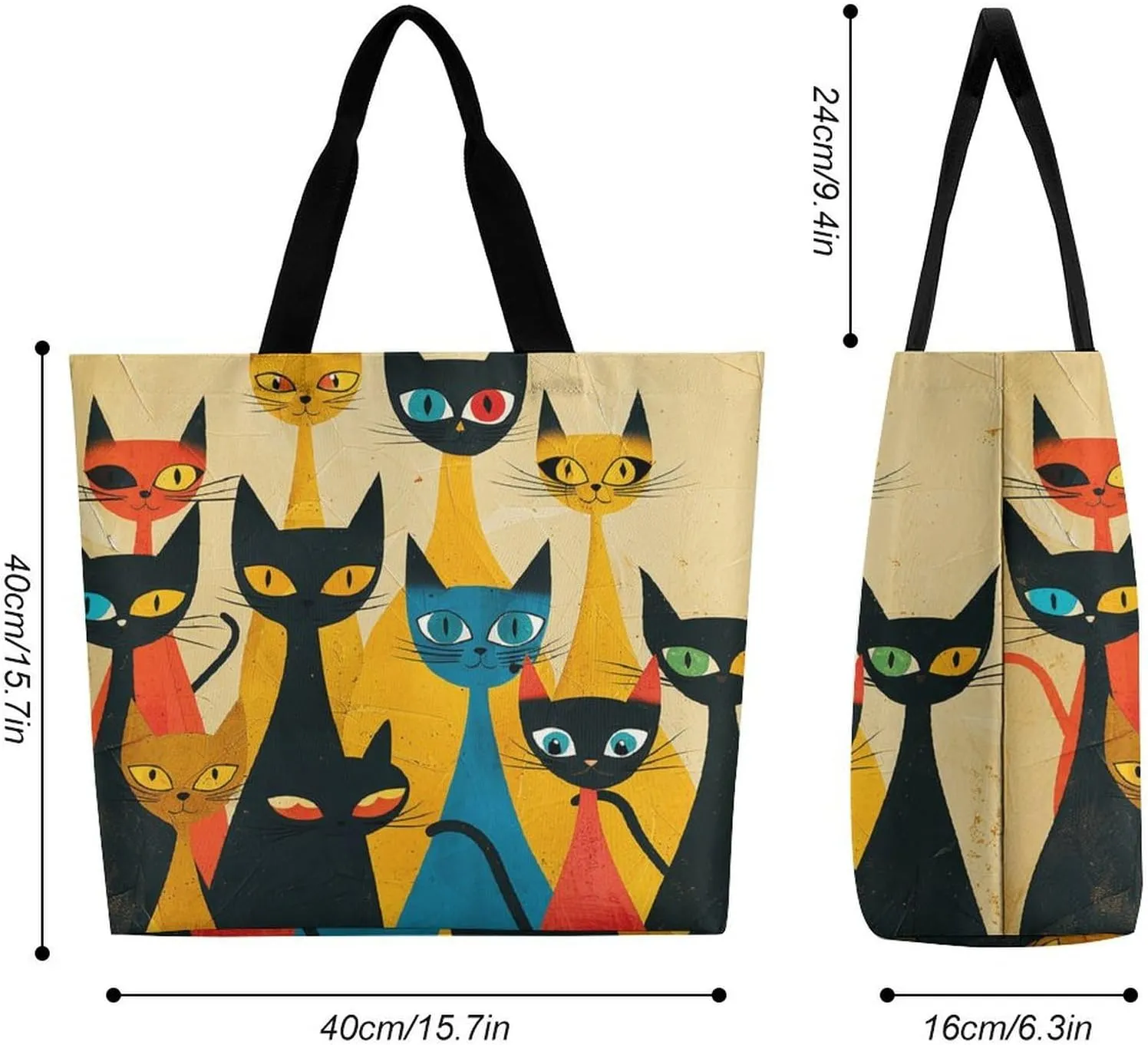 Cute Elephant_80395810 Tote Bags, Reusable Grocery Bags, Large Shopping Bag, Shoulder Bag for Women