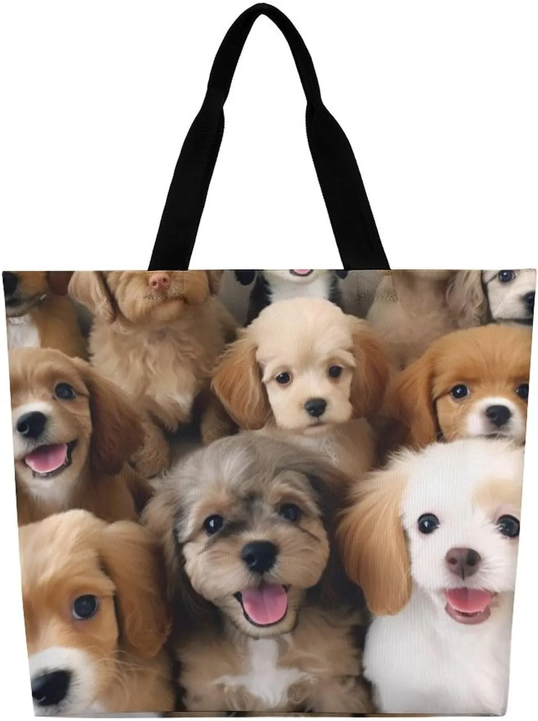 Cute Elephant_80395810 Tote Bags, Reusable Grocery Bags, Large Shopping Bag, Shoulder Bag for Women