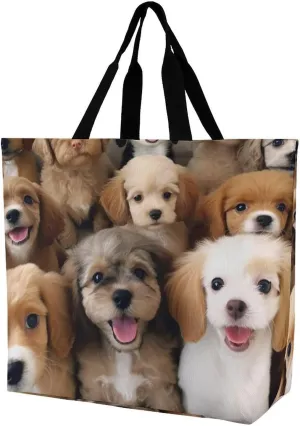 Cute Elephant_80395810 Tote Bags, Reusable Grocery Bags, Large Shopping Bag, Shoulder Bag for Women