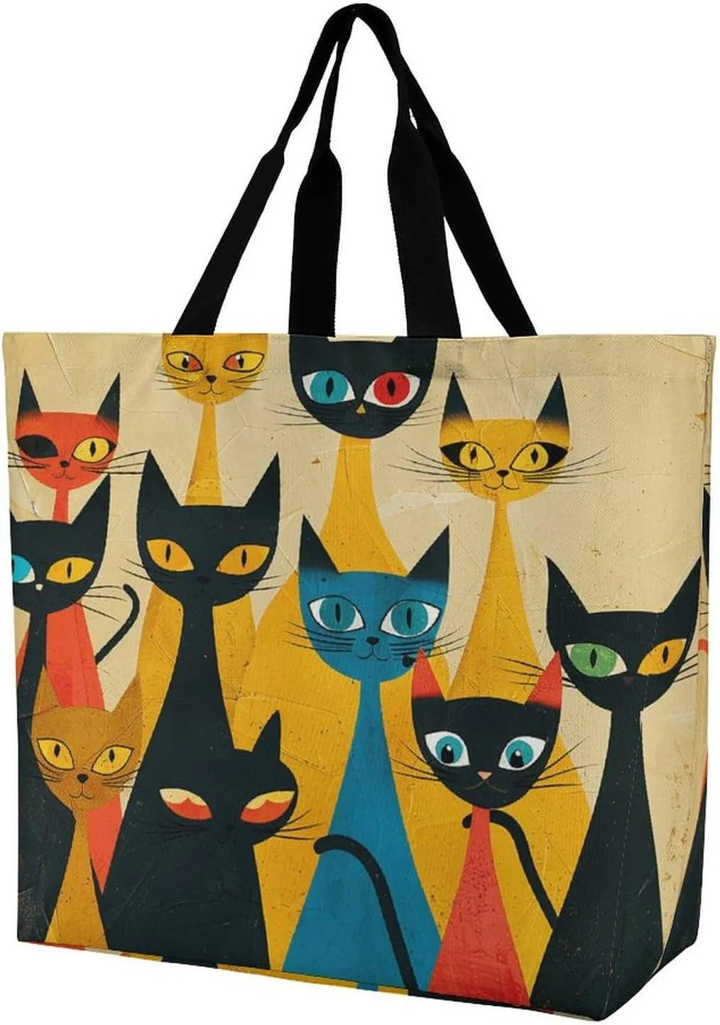Cute Elephant_80395810 Tote Bags, Reusable Grocery Bags, Large Shopping Bag, Shoulder Bag for Women
