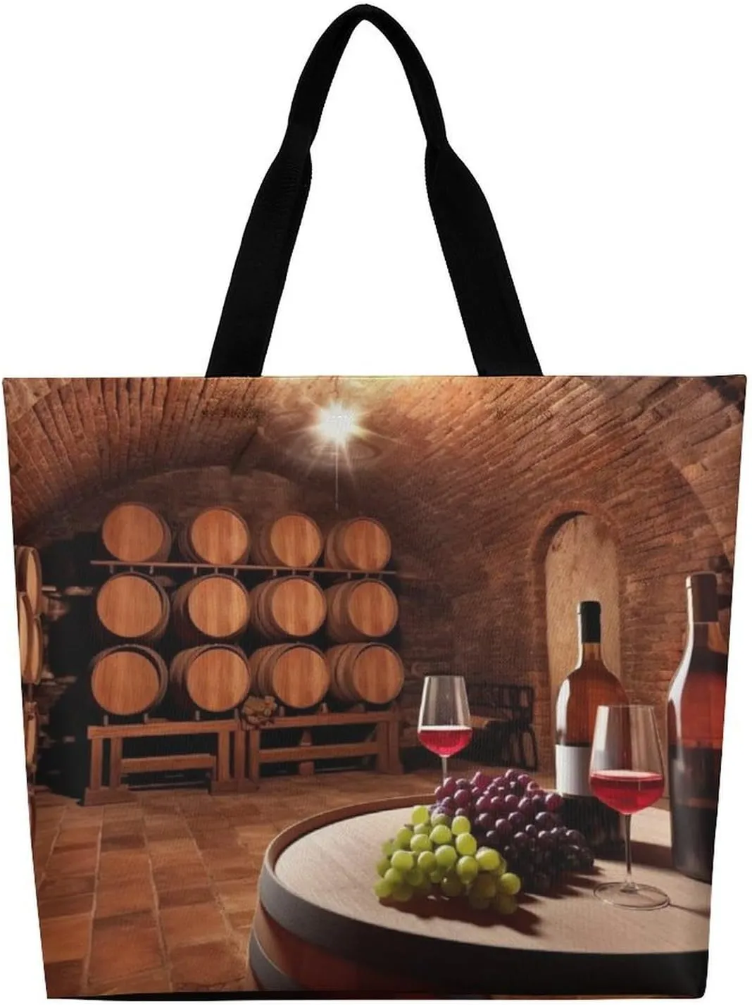 Cute Elephant_80395810 Tote Bags, Reusable Grocery Bags, Large Shopping Bag, Shoulder Bag for Women