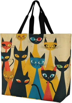 Cute Elephant_80395810 Tote Bags, Reusable Grocery Bags, Large Shopping Bag, Shoulder Bag for Women