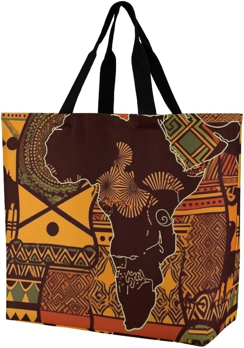 Cute Elephant_80395810 Tote Bags, Reusable Grocery Bags, Large Shopping Bag, Shoulder Bag for Women