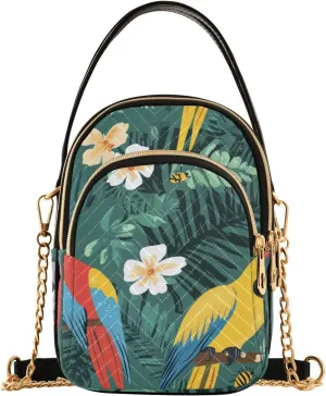 Cute Macaw Green trendy shoulder bag with multi pockets hand bags for mothers day