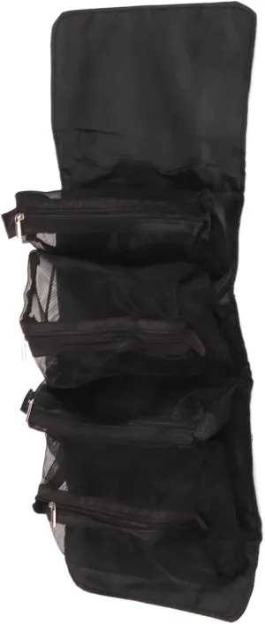 Detachable Cosmetic Bag, 4-in-1 Multifunctional Hanging Toiletry Bag, Travel Makeup Bag Organizer for Outdoor Travel, Black