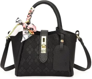 DIY Bag Making Kit 1Set DIY Handmade Bag Handbag Stitching with Sewing Handel Bag Hand Sewing Material Pu Leather Accessories (Color : Black Material)