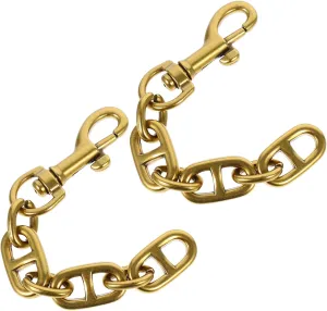 DIYEAH 2pcs Metal Bag Chain Straps Replacement Purse Chain Strap Extender with Swivel Buckles for Bag Handbag Charms 11.8cm