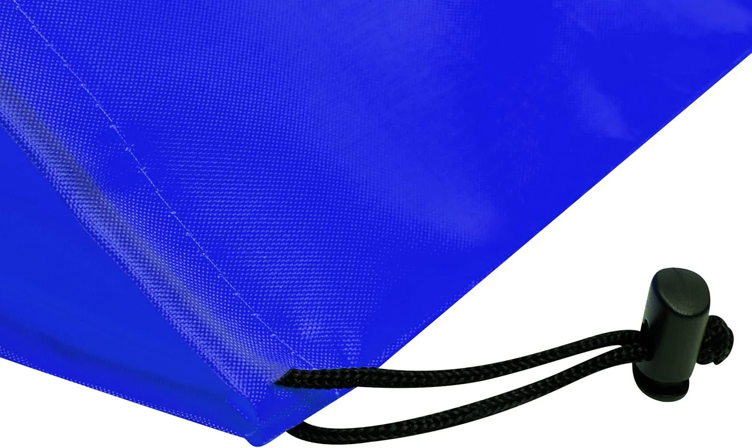 Drawstring Bag - Nylon Cinch and Ditty Stuff Pouch with Toggle (8 x 11-12 pack, Blue)