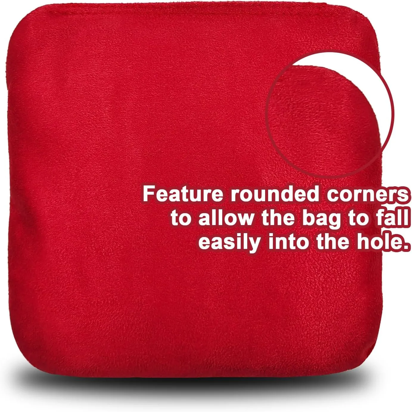 Dual Sided Corn Hole Bags Professional Cornhole Bags Set of 8 Regulation Corn Hole Bean Bags Slick and Stick