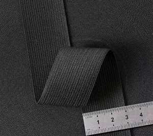 Elastic Band for Sewing, 2 Pack 1.2 Inch Elastic for Sewing Elastic Straps Wig Band Edge Band Knit Spool Sewing Band for Waistbands Pants Clothes & Lace Front Wigs((40 Yard Black)