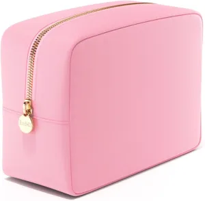 Embla Makeup Bag Travel Cosmetics Pouch and Toiletry Bag, Nylon Zipper Pouch Purse, Cute Make Up Organizer Storage Tote for Women Girls, Waterproof Travel Skincare Case, Large Makeup Bags, Ballet Pink