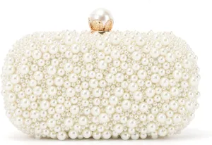 Emprier Women Pearl Evening Handbags Beaded Clutch Purses for Wedding Bridal Party Prom