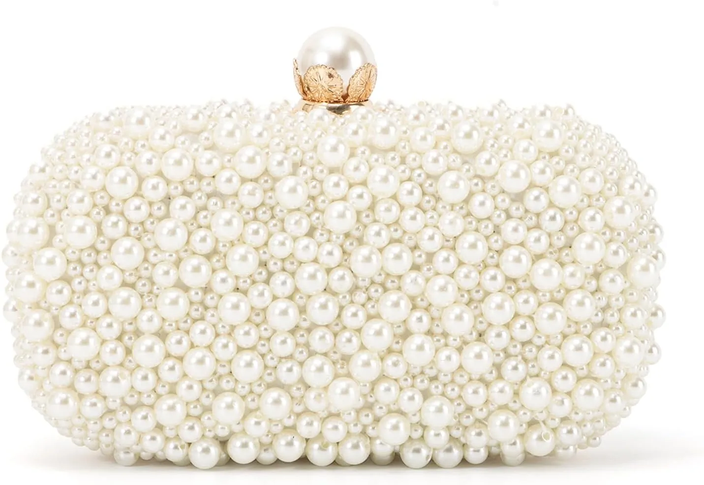 Emprier Women Pearl Evening Handbags Beaded Clutch Purses for Wedding Bridal Party Prom