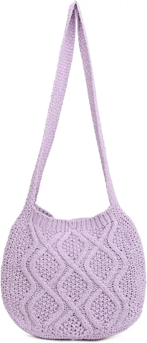 ENBEI Handmade Crochet Bag–Boho Chic Shoulder Bag, Aesthetic Kinted Bag,Cute Crossbody Bag,Beach, Shoppingor Daily Use