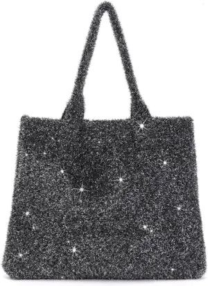 ENBEI large Sparkly bag for clubbing party tote bag aesthetics for women .Christmas,New Year,Gifts for Women with Gift Boxes