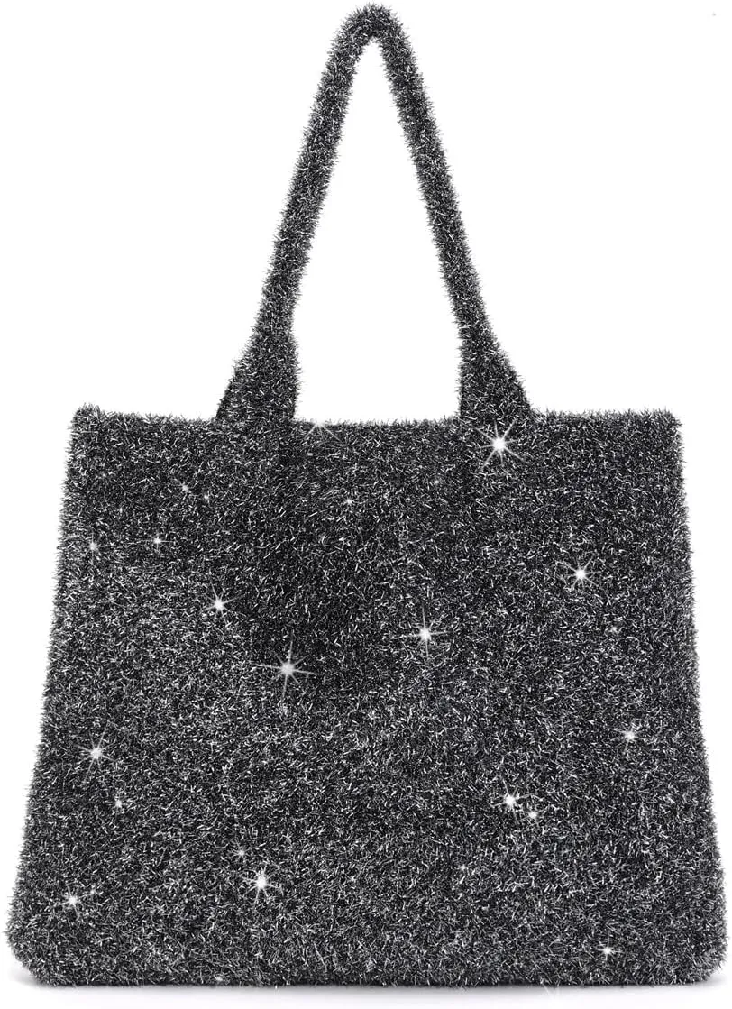 ENBEI large Sparkly bag for clubbing party tote bag aesthetics for women .Christmas,New Year,Gifts for Women with Gift Boxes