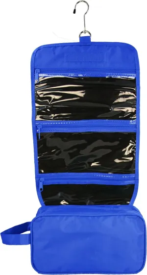 Ensign Peak Hanging Travel Bag with Toiletries Organizer and 360 degree Swivel Hook, Royal
