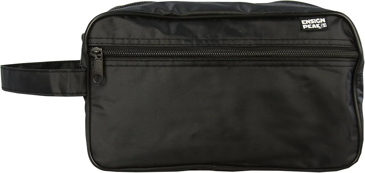 Ensign Peak Toiletry Travel/Shaving Bag, Black