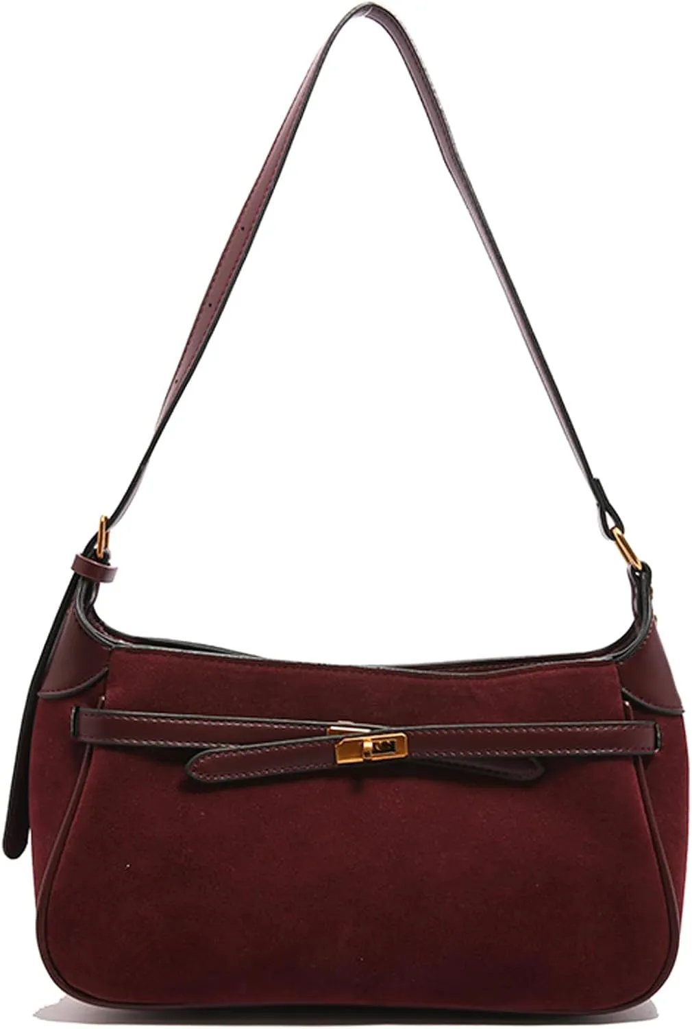 Eslcorri Women Small Shoulder Bag Faux Suede Ladies Hobo Purse Fall Elegant Everyday Handbag Cute Tote Bag Armpit Phone Purse