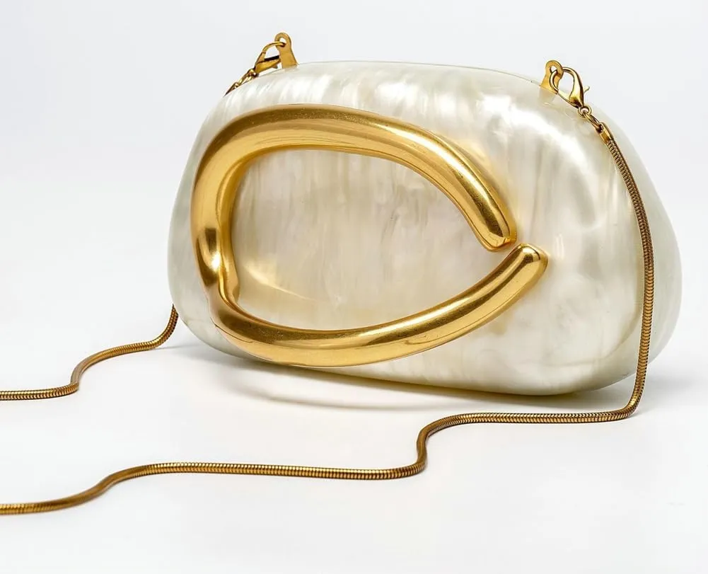 Evening Clutch Box Metal Tote Bag for Women Acrylic Evening Bags Trendy Shoulder Crossbody Bag Leather Purse Handbag 2025