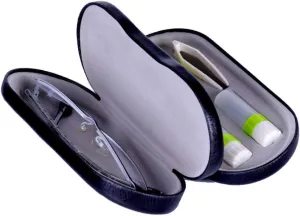 Eye Glasses Case and Contact Lens Case 2 in 1 Double Sided with Mirror Portable for Home Travel Kit
