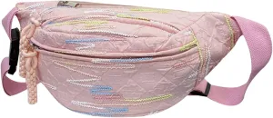 eYLun Women Fanny Pack Crossbody Bag Adjustable Casual Waist Bag FashionChest Bag Waist Pack for Travel Walking Running Hiking Pink