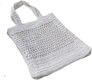 Fairycore Hobo Bag Grunge Crochet Knitted Beach Tote Bag Y2K Aesthetic Trendy Mesh Hollow Shoulder Bags