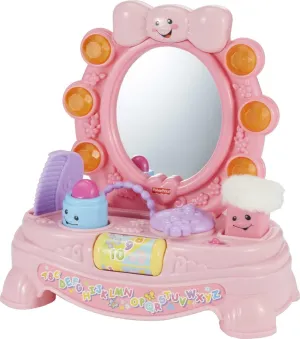 Fisher-Price Baby & Toddler Toy Laugh & Learn Magical Musical Mirror Pretend Vanity Set for Infants Ages 6  Months (Amazon Exclusive)