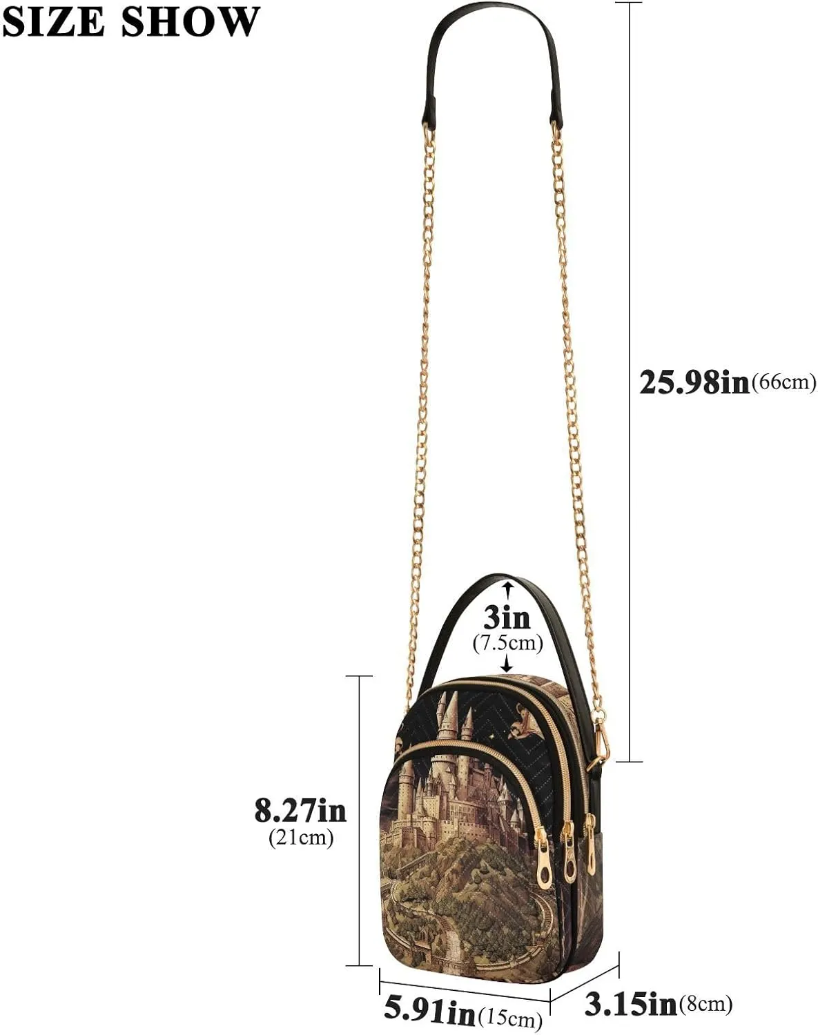 Floral Abstract Geometric Women s Crossbody Handbags, Shoulder Purses for Women Crossbody, Fall Crossbody Purse