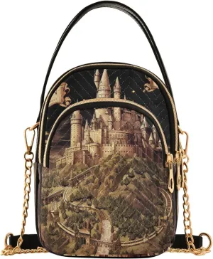 Floral Abstract Geometric Women s Crossbody Handbags, Shoulder Purses for Women Crossbody, Fall Crossbody Purse