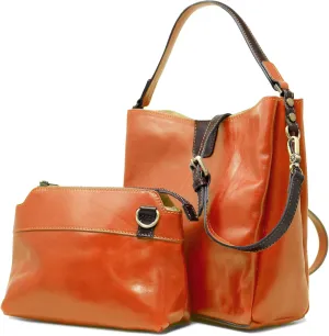 Floto Sardinia Shoulder Tote Bag with Crossbody Bag Women's