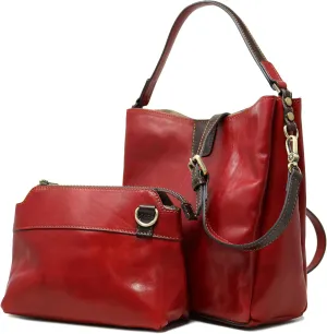 Floto Sardinia Shoulder Tote Bag with Crossbody Bag Women's