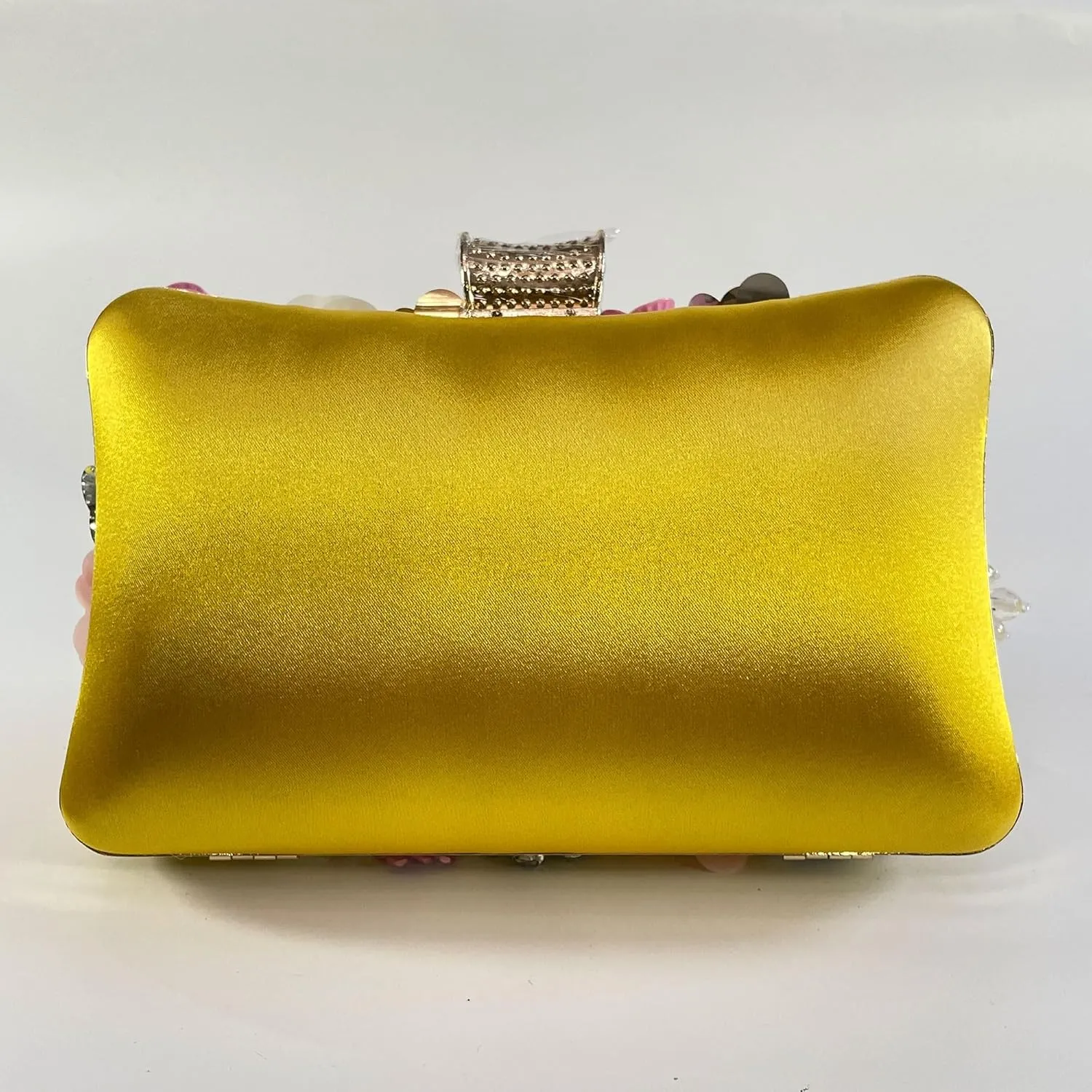 Flower Clutch Purse for Women- Elegant Evening Bag for Wedding Brides & Party, Beaded Formal Wristlet Purses