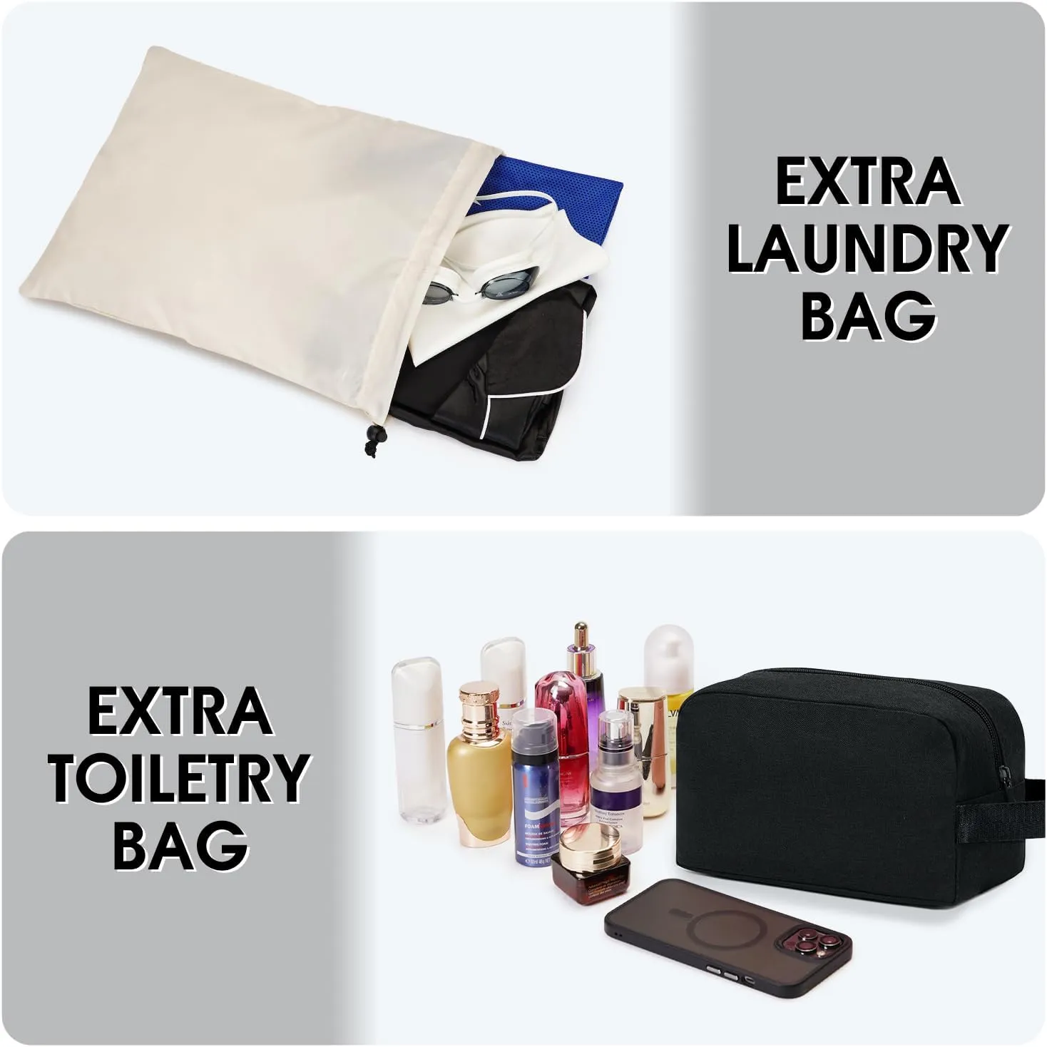 For Spirit Airlines 18x14x8 Personal Item Bag Underseat Carry On Bag with Wet Pocket & Shoe Compartment & USB Charging Port