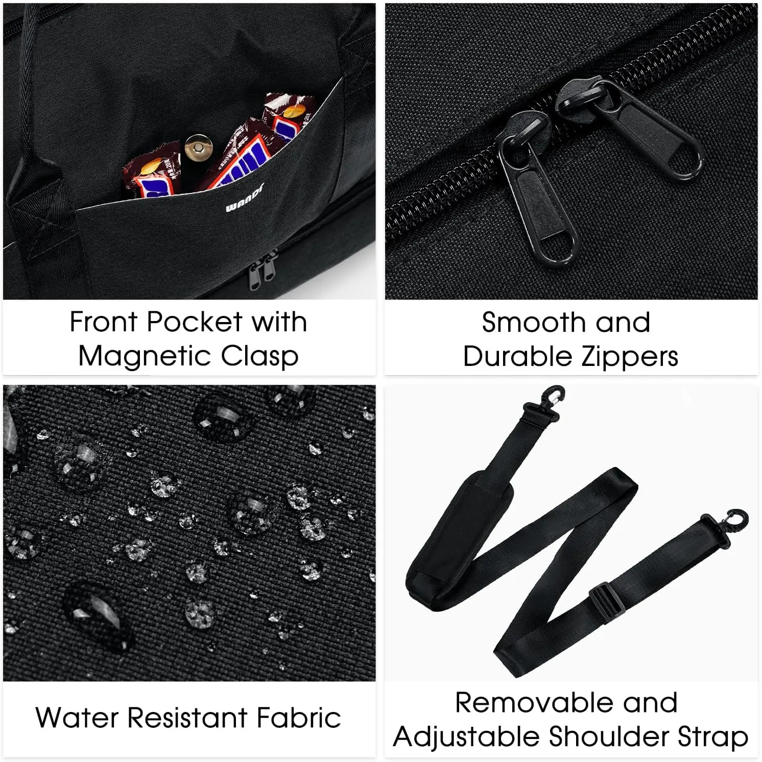 For Spirit Airlines 18x14x8 Personal Item Bag Underseat Carry On Bag with Wet Pocket & Shoe Compartment & USB Charging Port