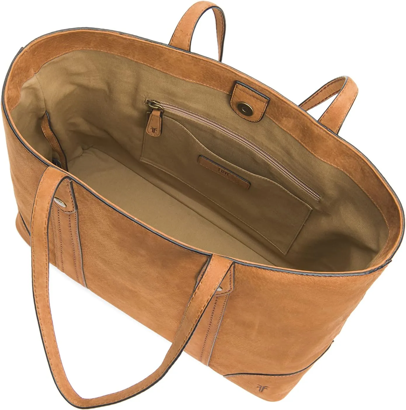 Frye Women's Melissa Shopper Tote Bag, Stylist Large Handbag with Adjustable Strap & Pockets
