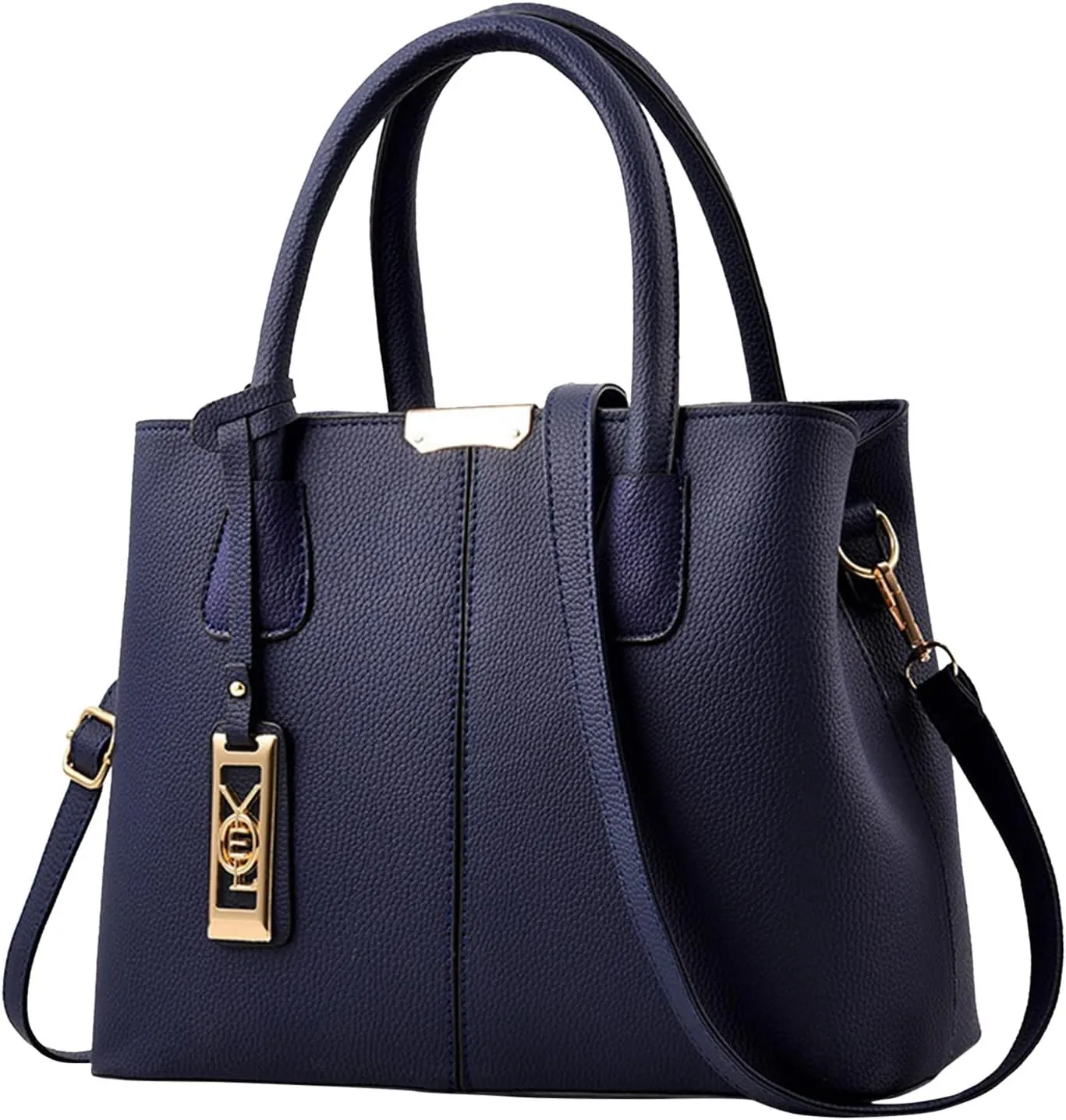 FZVYD Women Bags,Women Top Handle Satchel Handbag Leather Classic Crossbody Bag Fashion Ladies Elegant Shoulder Bag Tote Purse 2024 Blue-b
