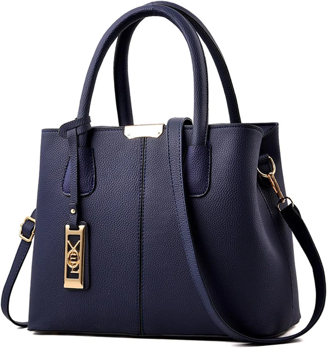 FZVYD Women Bags,Women Top Handle Satchel Handbag Leather Classic Crossbody Bag Fashion Ladies Elegant Shoulder Bag Tote Purse 2024 Blue-b