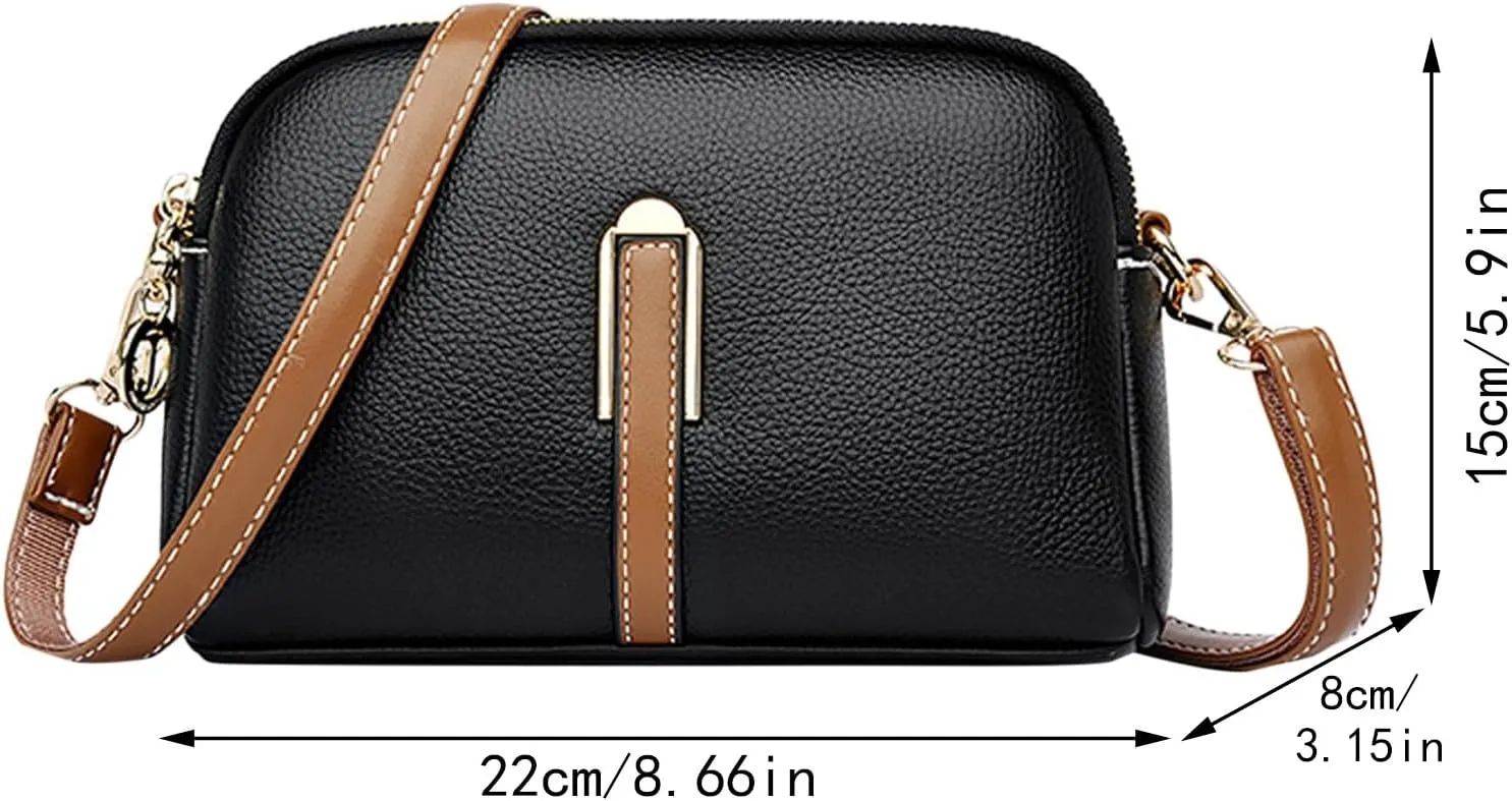 FZVYD Womens Sling Bags Crossbody,Crossbody Purses for Women Casual Adjustable Strap Ladies Shoulder Bag PU Leather Shoulder Bag 2024 Fashion Handbags Black #2
