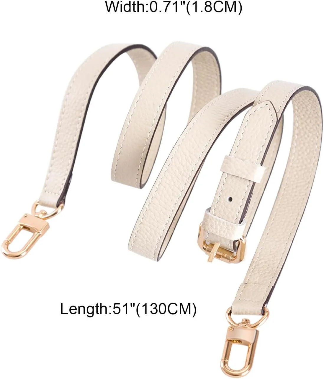 Genuine Leather Adjustable Crossbody Strap Replacement for Women's Crossbody Handbags