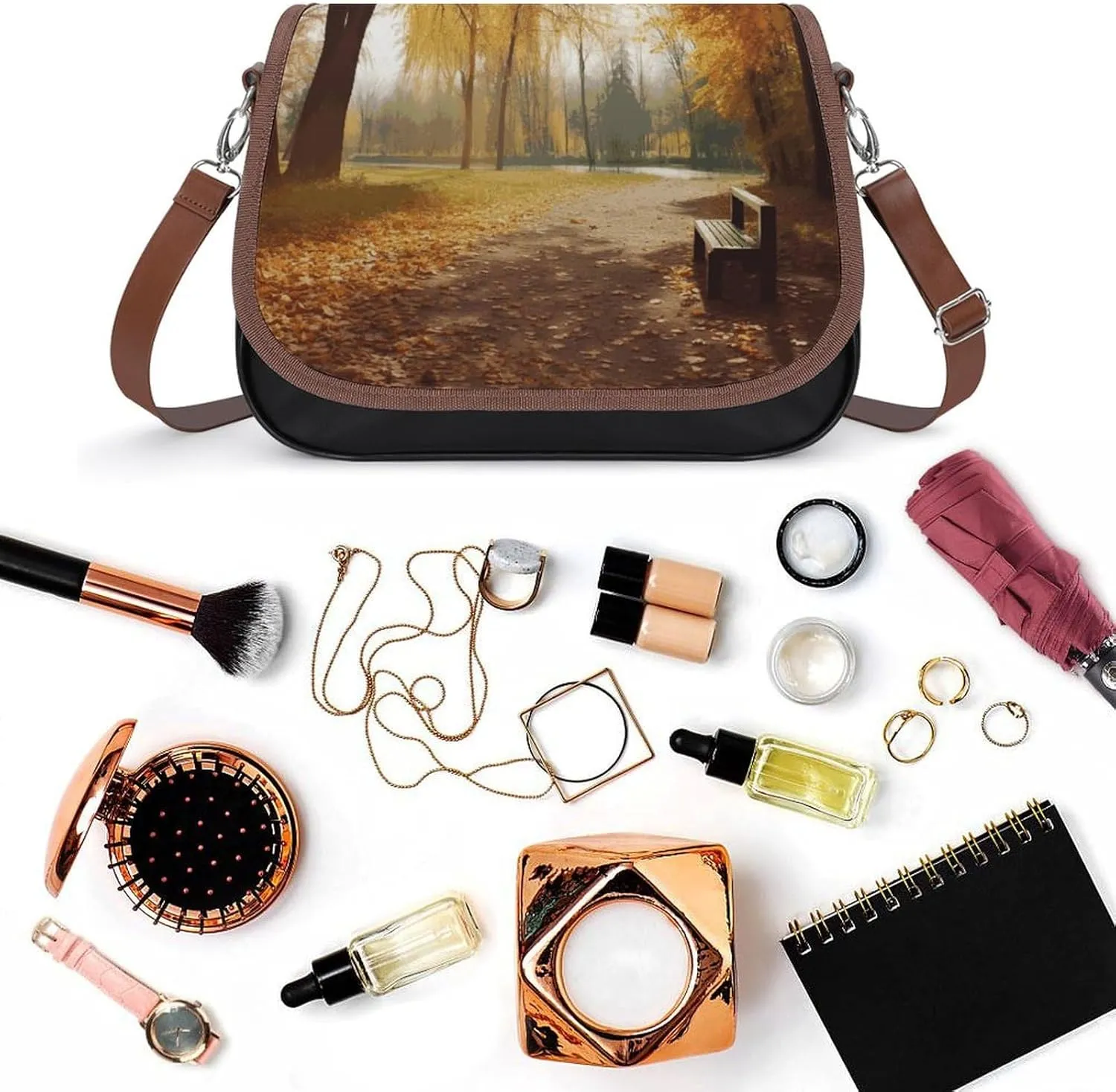 Geometric Marble Crossbody Bags for Women,PU Leather Tote Bag for Women,Shoulder Bag Purse for Work Shopping Travel